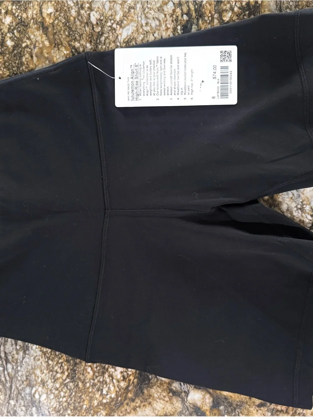 lululemon athletica Black High-Rise Athletic Bike Shorts Hawaii Islands - Picture 3 of 6